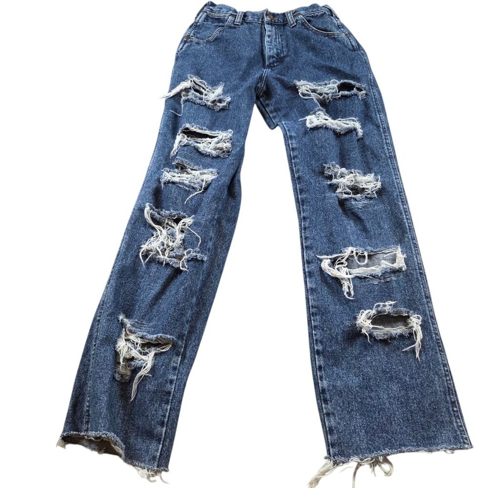 Wrangler Distressed Blue Jeans